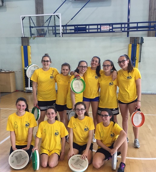 la squadra femminile di pallatamburello